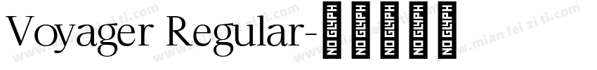 Voyager Regular字体转换